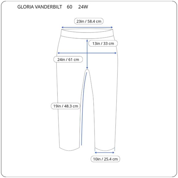 Gloria Vanderbilt Amanda Womens Jeans 24W Plus Capri Light Blue Denim CAP56E - Picture 2 of 10